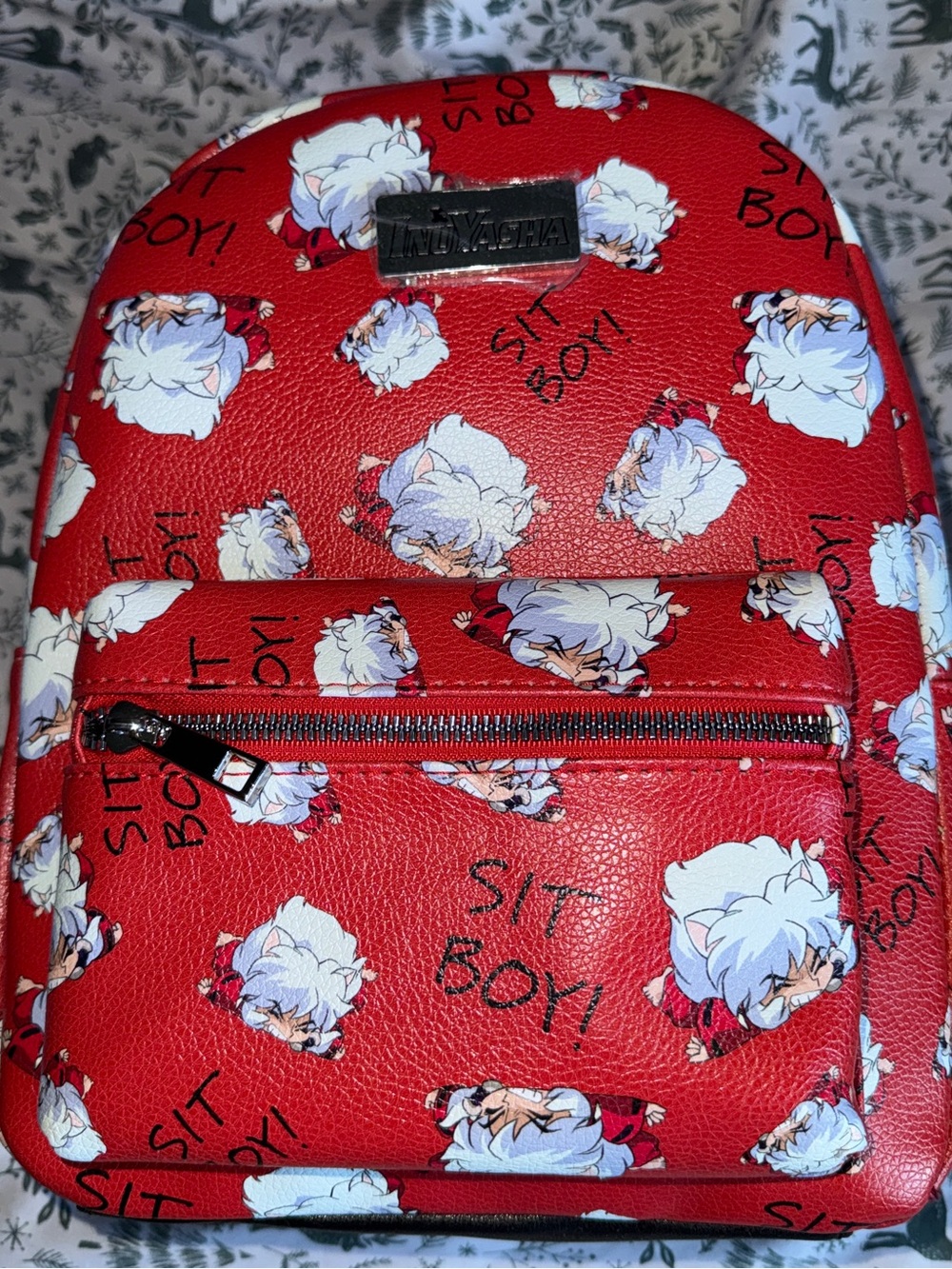 Hot Topic InuYasha Red Character-Print Mini Backpack - Picture 6 of 6